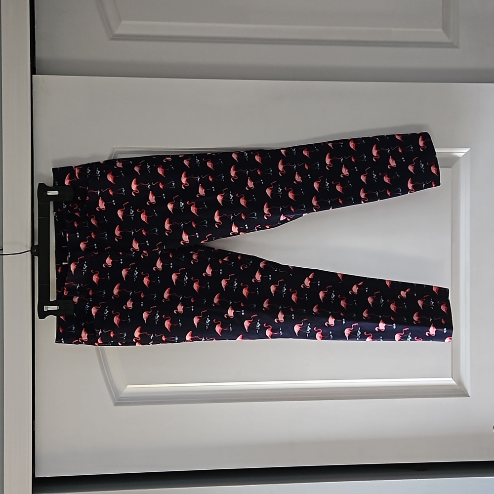 Stretch ponte ankle pant with a flamingo print! - Picture 2 of 5